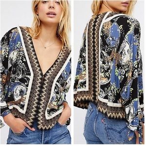 Free People Catch Me If You Can Top Black Large L